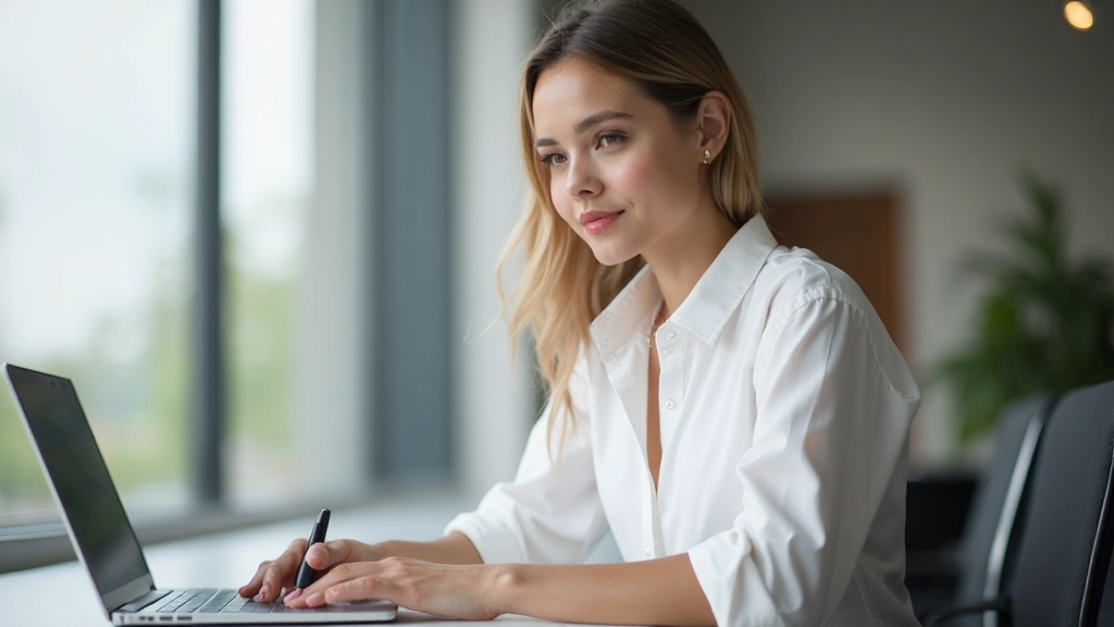 Специалист по цифровому маркетингу работает с аналитикой, изучая метрики и данные на нескольких мониторах