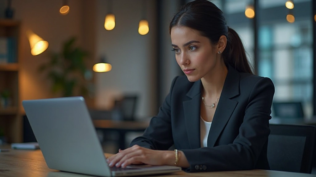 Специалист по маркетингу анализирует данные аудитории на ноутбуке, разработка стратегии сегментации